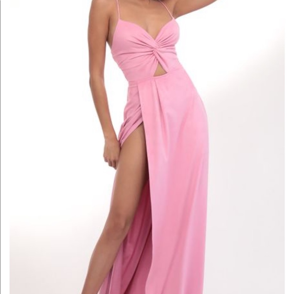 Seychelles Front Twist Suede Maxi In Pink